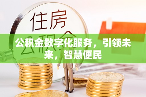 佳木斯公积金数字化服务，引领未来，智慧便民