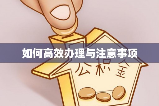 佳木斯如何高效办理与注意事项