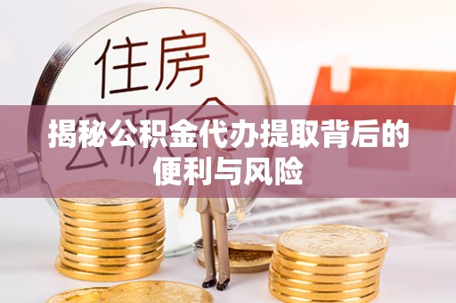 佳木斯揭秘公积金代办提取背后的便利与风险