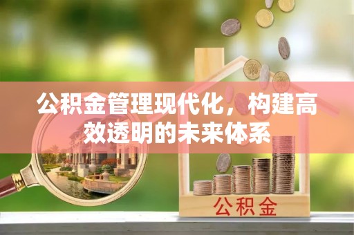 佳木斯公积金管理现代化，构建高效透明的未来体系