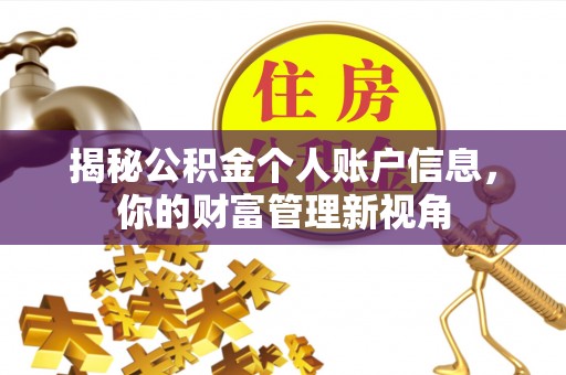 佳木斯揭秘公积金个人账户信息，你的财富管理新视角