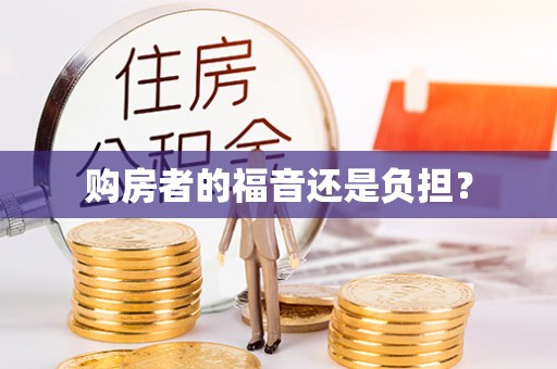 佳木斯购房者的福音还是负担？